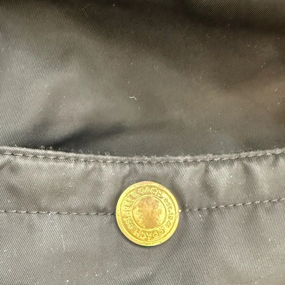 Coach Black Nylon Shoulder Bag - Picture 3 of 9